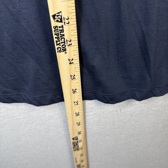 NWT Lauren Ralph Lauren Short Embroidered Sleeve Top Womens 2x Plus Size Navy B - Picture 6 of 12